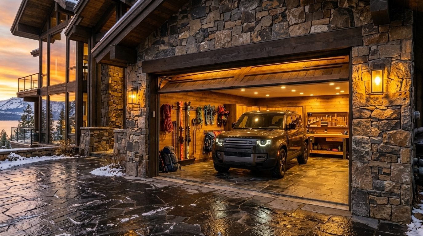 Amir Affordable Garage Door Overhead Garage Door Gliding Open in Dupont, WA
